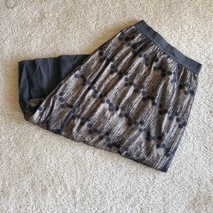 Floral Net Maxi Skirt